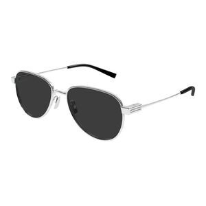Saint Laurent SL 772-002 Silver Metal Aviator Sunglasses